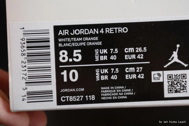 Team OrangeCT8527-118 4 Air Jordan 0521